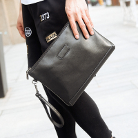 2018新款韩版男包 男式手拿包手提包手挽包 信封包 商务休闲手包 黑色