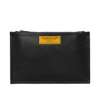 个性潮牌撞色手拿包 时尚小包韩版青年手抓包街头皮质ipad信封包 2026黄