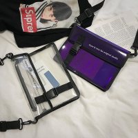 包包女2019新款休闲果冻包夏季大容量沙滩包透明购物袋信封包