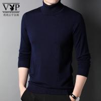 花花公子贵宾 2022秋冬季毛衣男士韩版潮高领针织打底衫休闲百搭纯色线简约衣