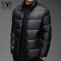 花花公子贵宾 轻薄款羽绒服男短款2022冬季新款休闲立领男装鸭绒保暖外套