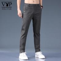 花花公子贵宾 仿牛仔休闲裤男士2023新款春夏季潮流韩版百搭商务夏季修身直筒长裤子