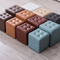 皮凳子方凳圆凳家用小凳子换鞋凳客厅沙发凳茶几凳KTV试衣间皮墩