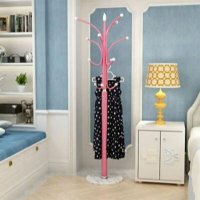 落地搭衣架厚理石圆盘衣帽架简约铁艺衣服架室内厅卧室挂衣架子