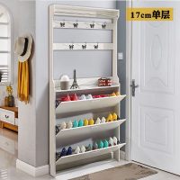 进超薄翻斗鞋柜简约现代厅柜口经济型多功能玄关柜衣架一体