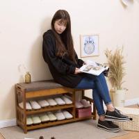 欧式换鞋凳楠竹鞋架实木试鞋柜现代简约穿鞋凳子收纳储物凳