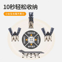 加固折叠床单人床成人椅子靠背家用躺椅午休多功能床简易床行军床