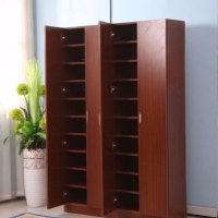 大容量木质鞋柜储物柜多功能阳台柜简易鞋架特价对开玄关柜