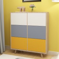 北欧鞋柜简易经济型省空间家用超薄翻斗厅柜实木鞋架现代简约