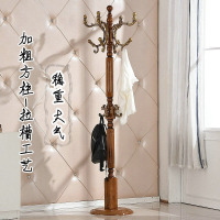 玛莎实木衣帽架单杆式衣服架挂衣杆卧室韩式落地式衣架子挂衣架