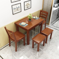 实木餐桌椅组合小户型6人长方形家用饭桌西餐桌简约现代北欧