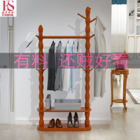 实木衣帽架卧室实木创意简约现代客厅衣服架子落地挂衣架欧式