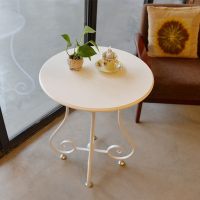 迷你小茶几简约圆形铁艺茶几沙发欧式休闲创意客厅小圆桌阳台桌子