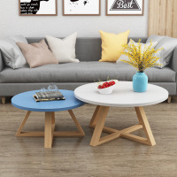 北欧实木茶几现代简约边几小户型简易家用客厅创意圆桌小茶几茶桌