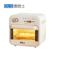 德朗士 家用多功能16L大容量空气烤箱炸锅 可视窗口热风循环免翻面 型号:KKZ-18M02-H