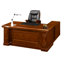 瑞丰杰 办公桌1.6米 RJ-D1625 木皮油漆办公桌班台