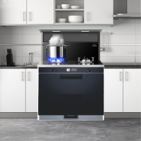 YANGMING扬名 JJZT-900-102 集成灶 消毒柜款 顶部加热功能 电加热清洗 32叠塑封电机 大吸 跹暹屳