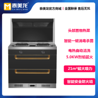 泰美龙智能电器(TML-J06)智能厨房电器 集成灶 吸风口玻璃背板,冷凝油脂,不易粘油,清洁简便跹暹屳