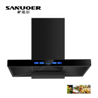 sanuoer萨诺尔 SNE-22 油烟机 钢化玻璃 超大吸力 时尚 厨电安全跹暹屳