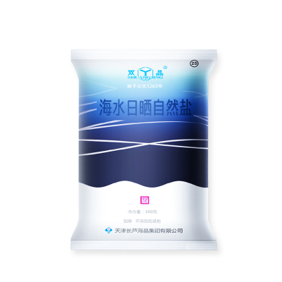 双晶海水日晒 自然盐 300g*5袋 不添加抗结剂 加碘食用海盐