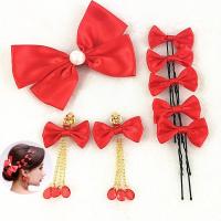 新娘时尚韩版头饰头花叉套装盘造型饰品婚纱礼服影楼拍摄配饰