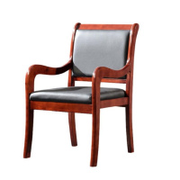 红叶HY-SM209橡木实木油漆办公椅会议椅(单位:张)