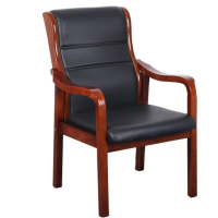红叶HY-Y905橡木实木办公椅油漆会议椅