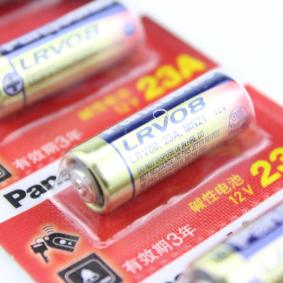 松下(Panasonic)碱性23A 12V干电池5粒 LRV08L/1B5C 适用于电子遥控器防盗卷帘门引闪器