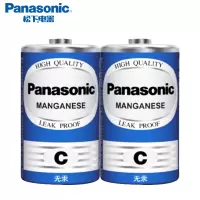 松下(Panasonic)碳性二号2号青C型干电池R14NU/2S适用于遥控器手电筒门铃玩具遥控器体重秤计算器4粒装