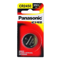 松下Panasonic 进口纽扣电池CR2450CH/1B 3V汽车钥匙遥控器电脑主板电子秤体重秤照相机计算器1粒
