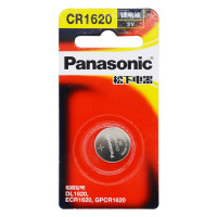 松下Panasonic 进口纽扣电池CR1620CH/1B 3V汽车钥匙遥控器电脑主板电子秤体重秤照相机计算器1粒