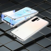 双面玻璃华为p30pro手机壳万磁王p30磁吸透明p20镜面男女款全包超薄防摔p2 华为P30Pro【太空银】★曲面玻璃