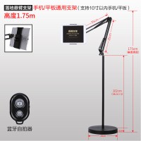 落地手机架懒人支架床上万能通用平板电脑ipad看电视直播神器床头多功能桌面快手拍 【通用款】1.75米落地支架+蓝牙遥控