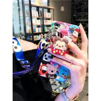 renoz孙俪同款可以斜跨背带oppor15手机壳/r9s/r11s带挂绳pro卡通 r9Plus多个动物+背带绳+支架