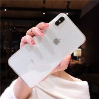 苹果x手机壳新款透明女iPhone XS MAX闪粉软硅胶8plus韩版潮牌7p全包边6s iPhoneXS白色透明闪粉