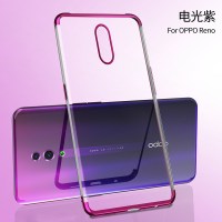 opporeno手机壳硅胶透明超薄oppo reno全包防摔10倍变焦版oppor reno【电光紫】强防指纹★送钢化膜