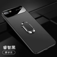 iphone6手机壳6s玻璃6plus保护套苹果7全包边i 苹果7plus/8plus【磨砂款-睿智黑】送全屏钢膜+磁吸