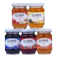 丘比果酱170g*5瓶 蓝莓酱莓酱香橙桑椹菠萝苹果 面包 刨冰果酱
