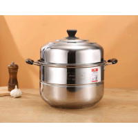 鹏发 (带磁不锈)不锈钢蒸锅复底单篦32CM 蒸锅加厚不锈钢0.4厚(16台整箱发)