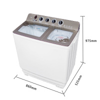 爱妻双缸洗衣机双层双壁11公斤帝王灰高配置磨砂面板