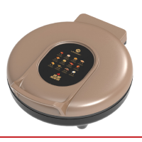 利仁电饼铛双面加大加深煎烤机T345-200《32cm》金色