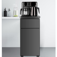 美菱新款茶吧机MY-W63/B23(温热款)家用办公用高颜轻奢立式一体拉伸壶饮水机灰色