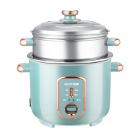 爱德3升连体电饭煲家用蒸煮一锅两用老式机械式电饭锅307G特厚水性油胆 青色