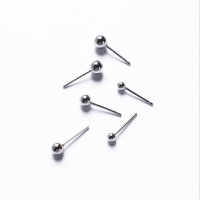 925银针圆珠豆豆耳钉圆珠耳环气质百搭简约女耳饰时尚饰品