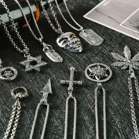 嘻哈链子蹦迪学生日韩潮流毛衣链女长款男士项链吊坠衣服挂件饰品