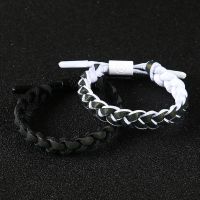 抖音小狮子同款手链全息反光变色鞋带手环情侣款男女学生编织手绳