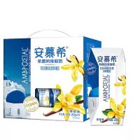 9月新货伊利 安慕希希腊风味常温酸奶香草味205g*12盒/礼盒装