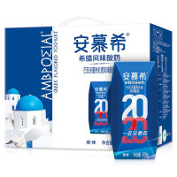 12月伊利 安慕希希腊风味常温酸奶原味205g*12盒 礼盒装[6月到期]