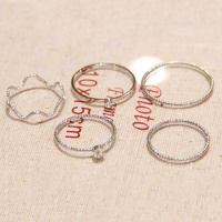 新款套装戒指女韩版学生尾戒情侣简约个性闺蜜戒指环饰品食指对戒