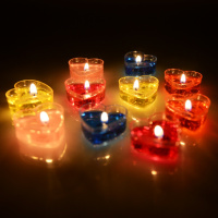 心形香薰蜡烛无烟 浪漫心型爱心小腊烛 创意生日布置求爱表白道具